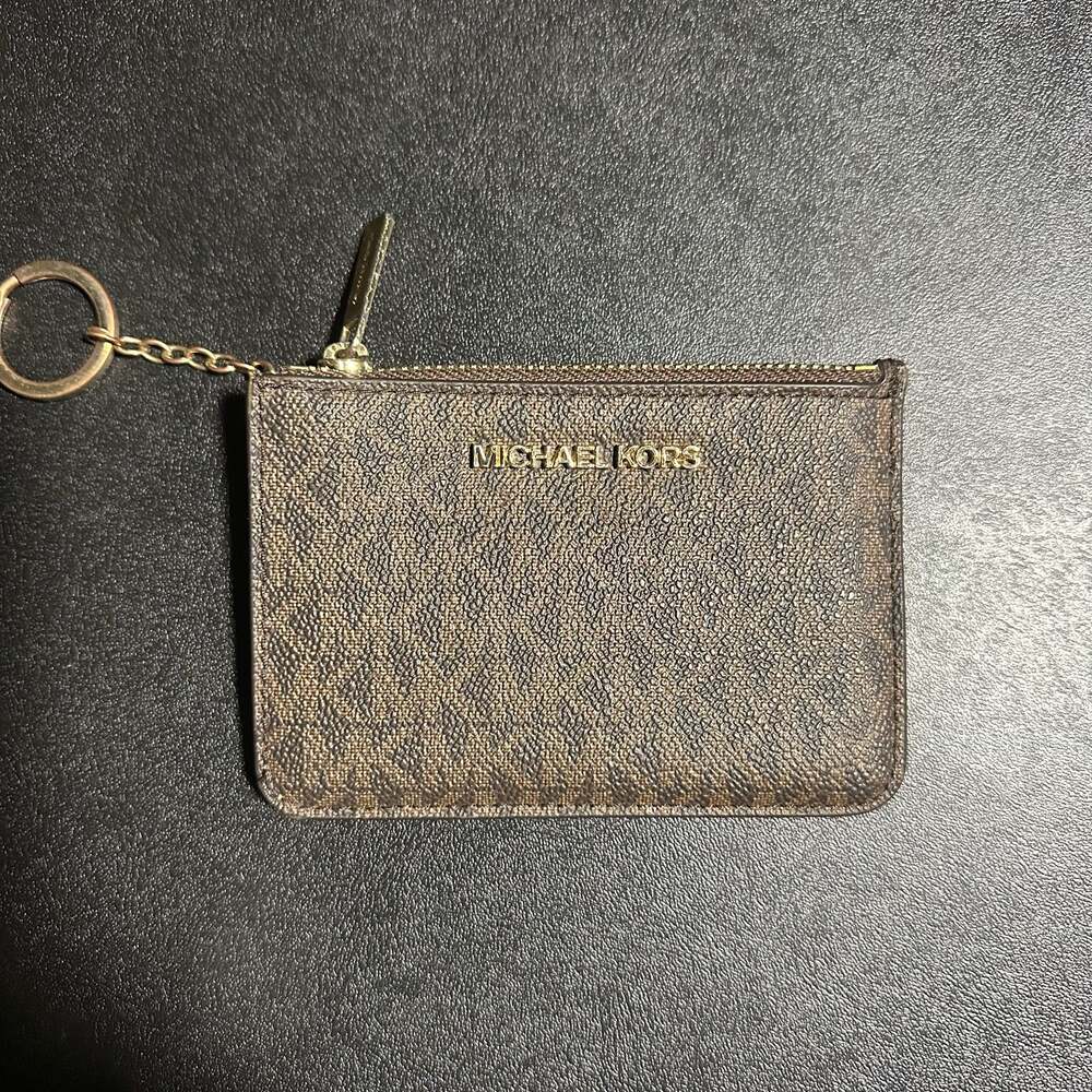 Michael Kors Jet Set Travel Small Signature Logo Coin Purse ID Wallet